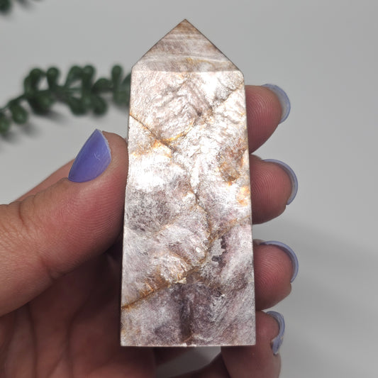 Gem High Quality Lepidolite | Gemmy Purple Mica Obelisk