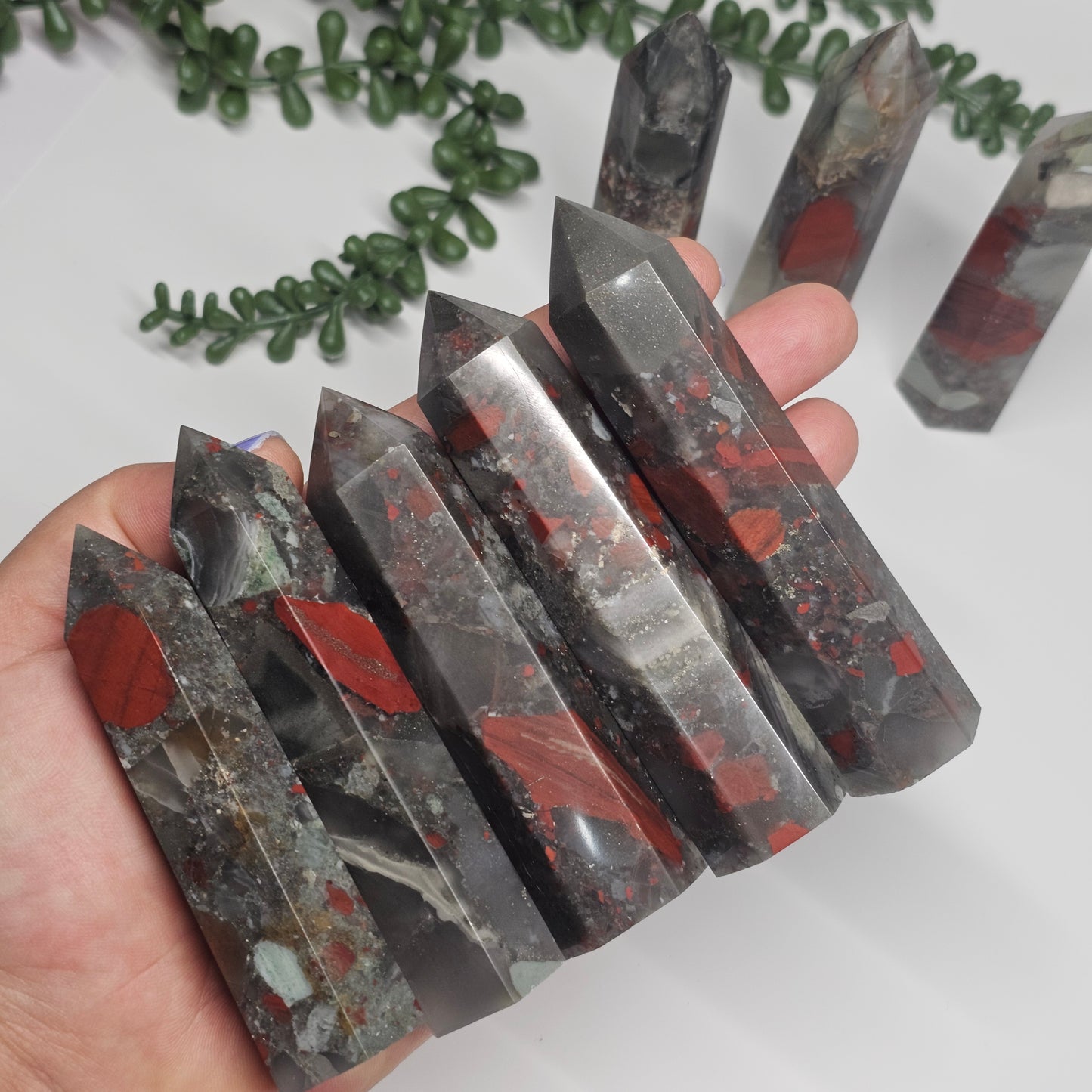 Bloodstone Jasper Towers