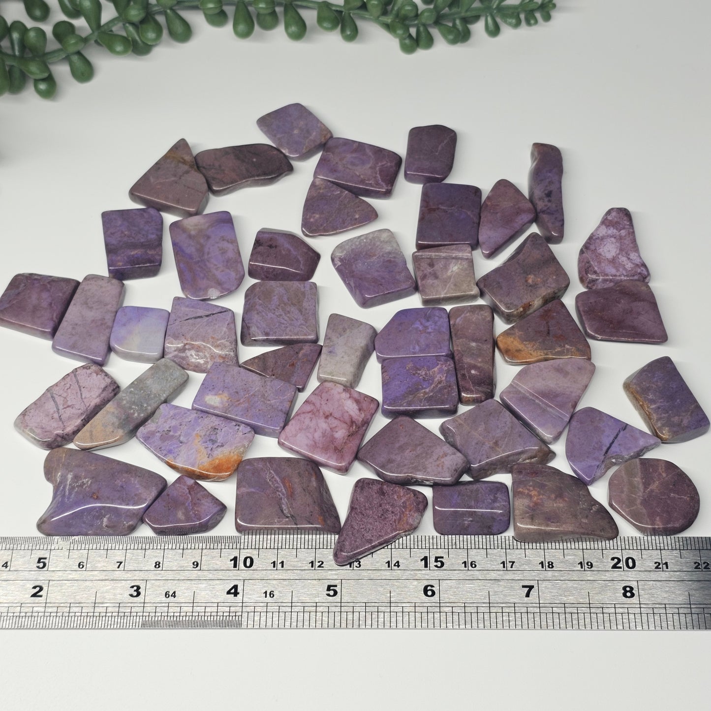 Purple Jade Polished Flat Stones