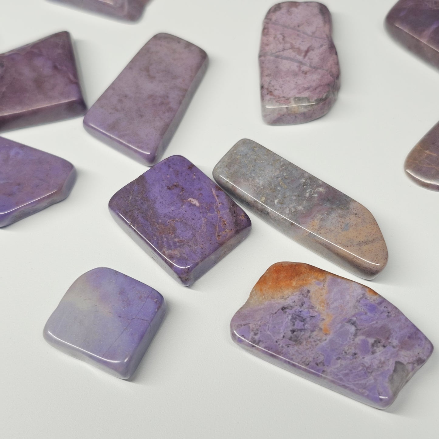 Purple Jade Polished Flat Stones