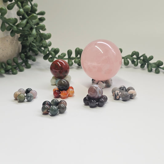 8mm beaded sphere stands