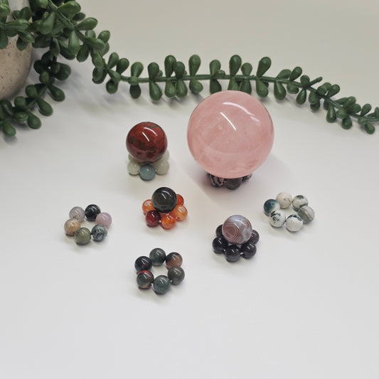 8mm beaded sphere stands