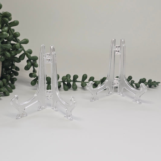 Minimalist Acrylic Easel Stand for Polished Slabs