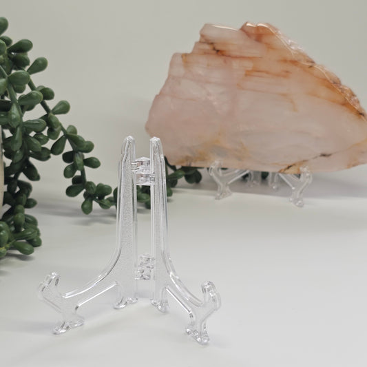 Minimalist Acrylic Easel Stand for Polished Slabs