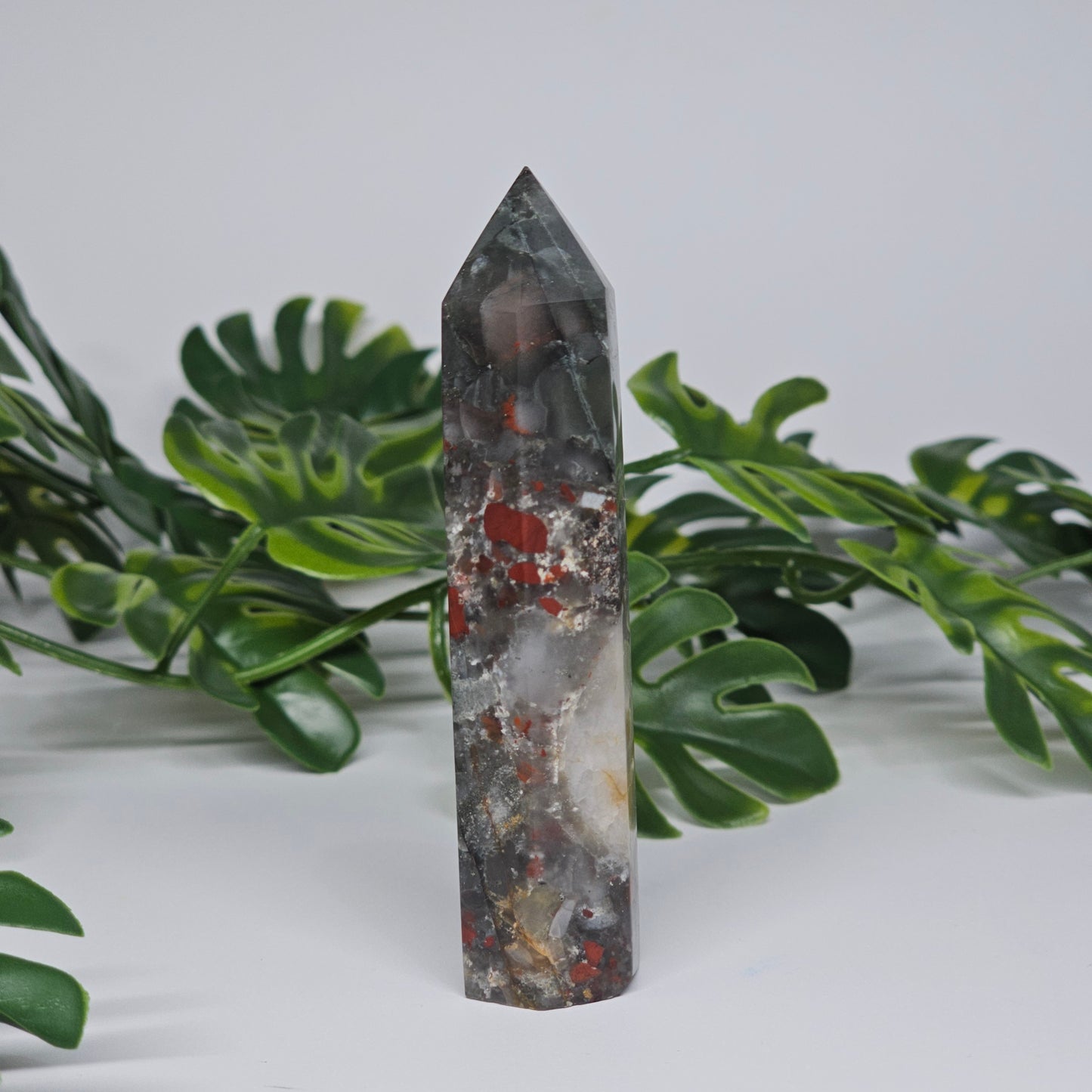 African Bloodstone Jasper Tower | A
