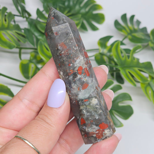 African Bloodstone Jasper Tower | A
