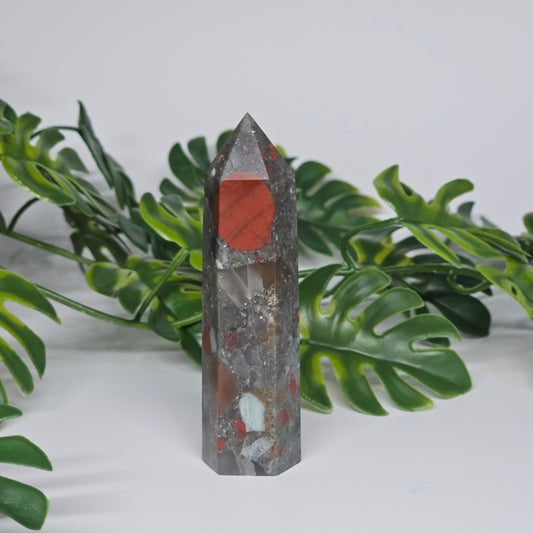 African Bloodstone Jasper Tower | B