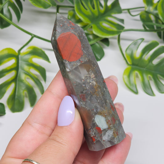 African Bloodstone Jasper Tower | B