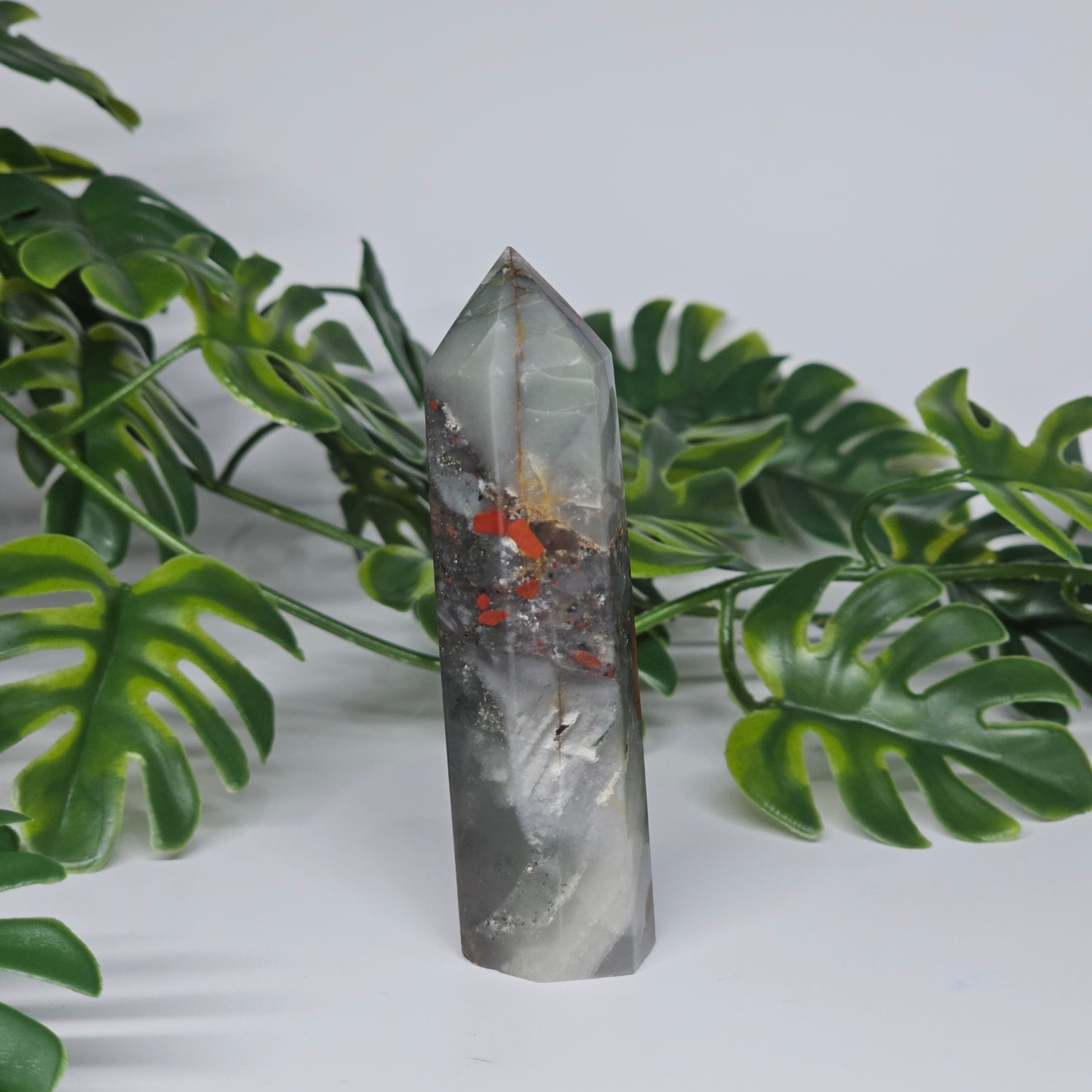 African Bloodstone Jasper Tower | C