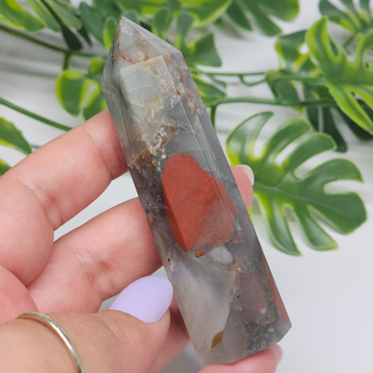 African Bloodstone Jasper Tower | C