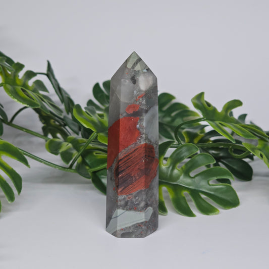 African Bloodstone Jasper Tower | D