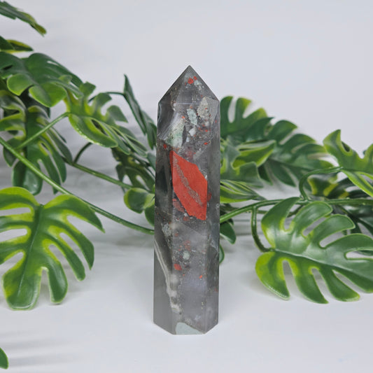 African Bloodstone Jasper Tower | E
