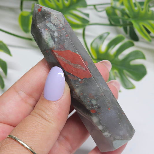 African Bloodstone Jasper Tower | E