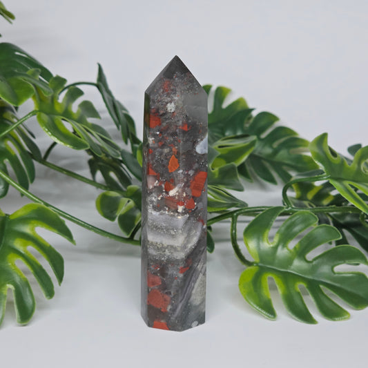 African Bloodstone Jasper Tower | F