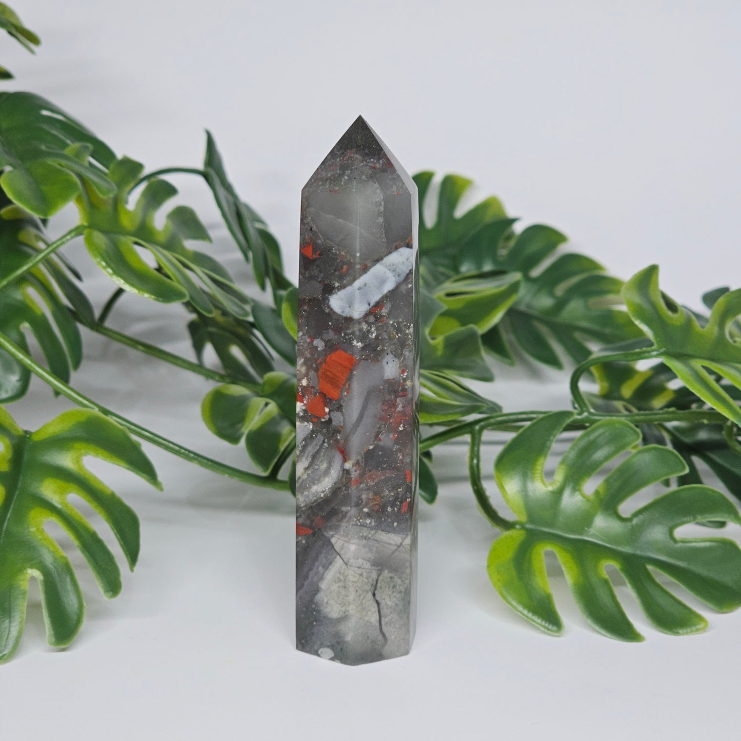 African Bloodstone Jasper Tower | F