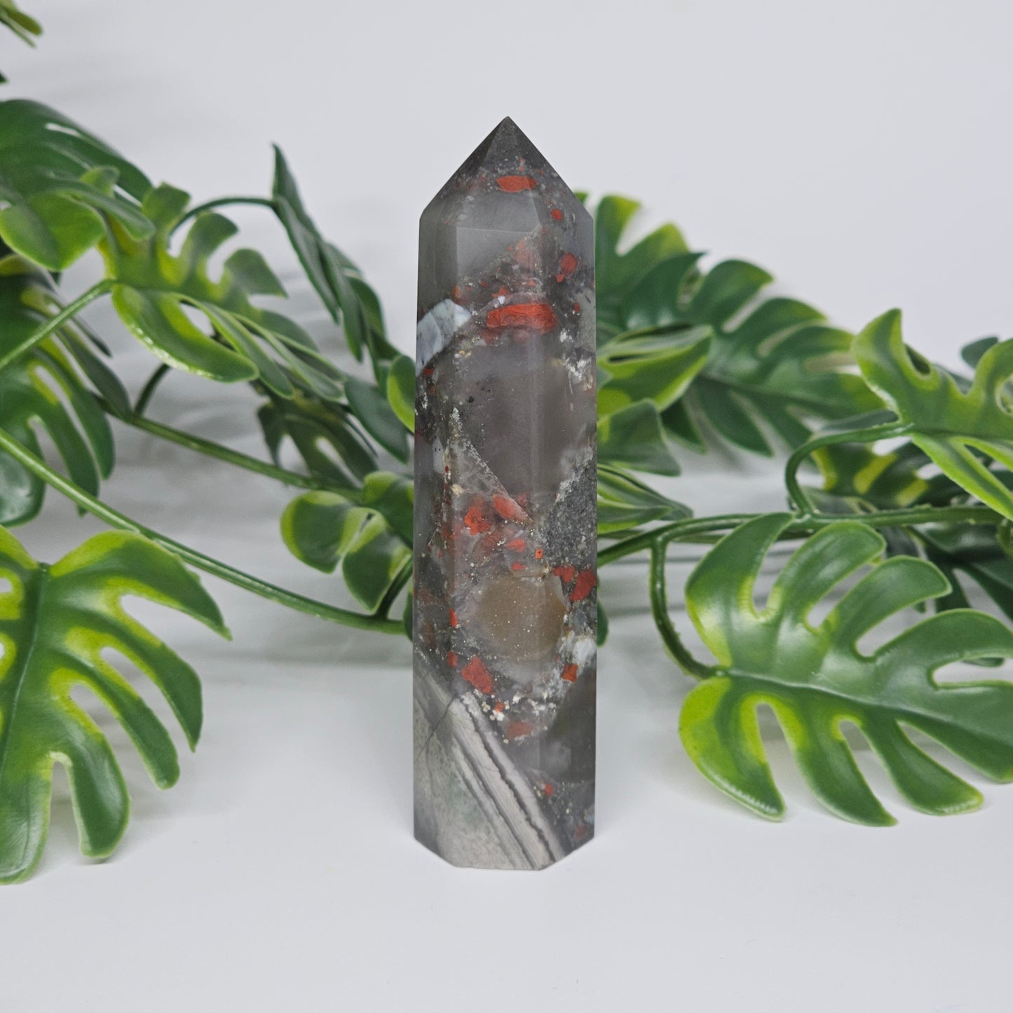 African Bloodstone Jasper Tower | F