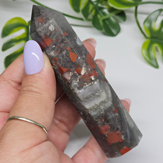 African Bloodstone Jasper Tower | F