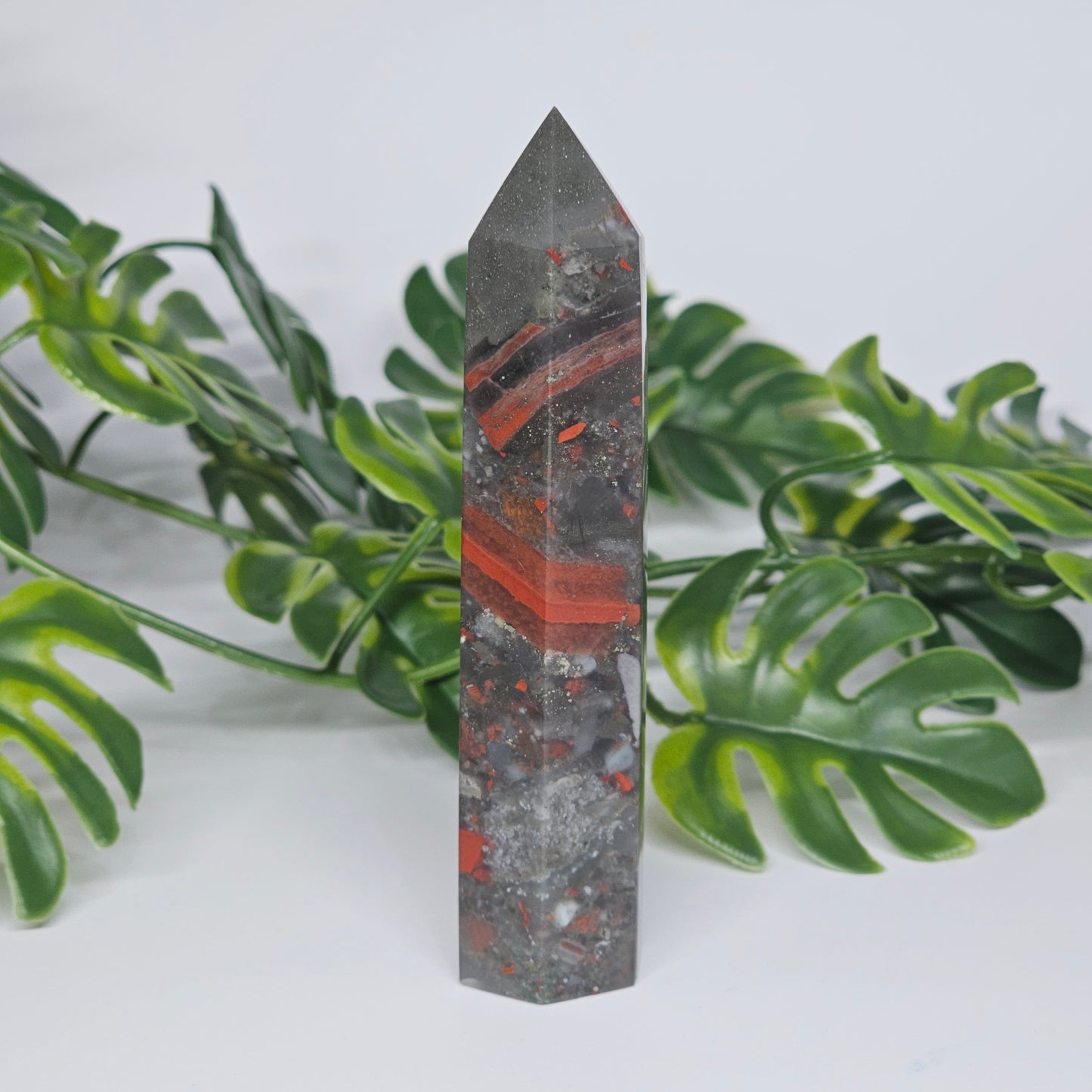 African Bloodstone Jasper Tower | G