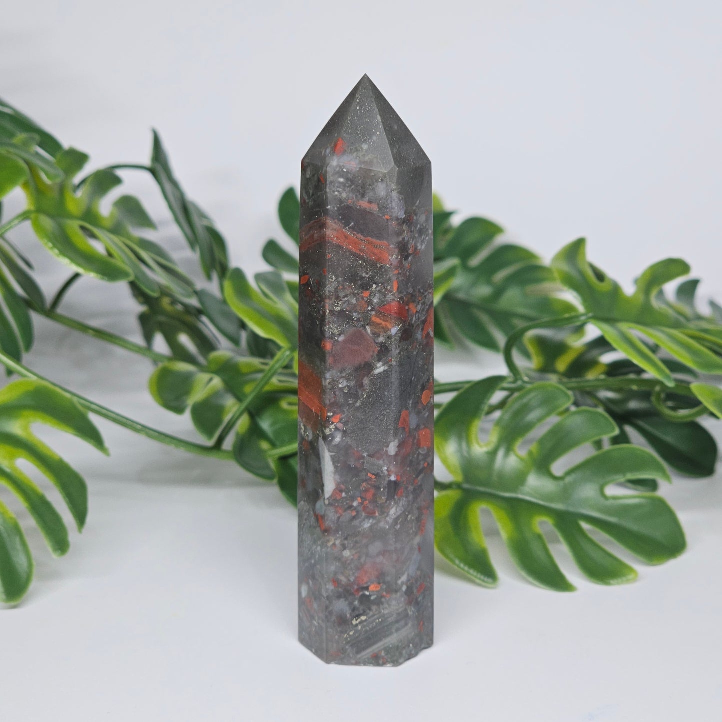 African Bloodstone Jasper Tower | G