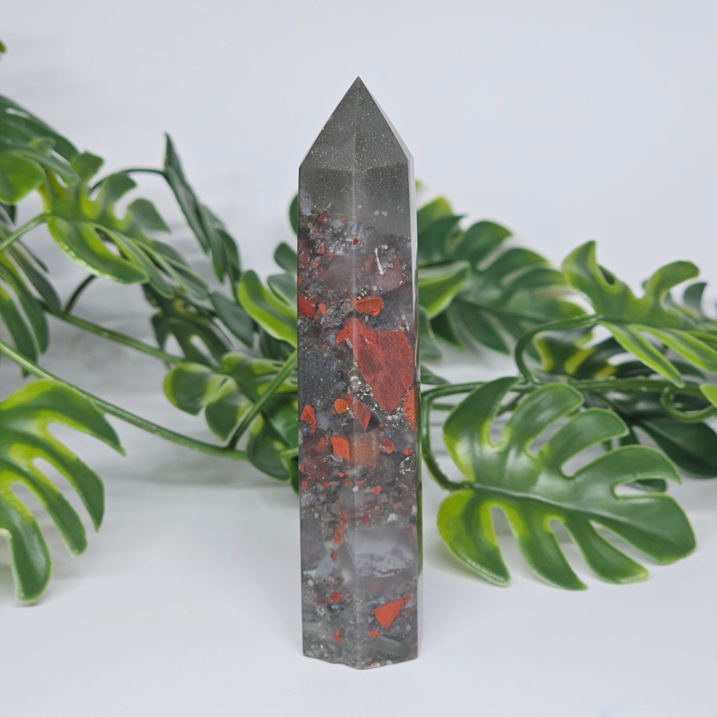 African Bloodstone Jasper Tower | G
