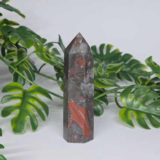 African Bloodstone Jasper Tower | H