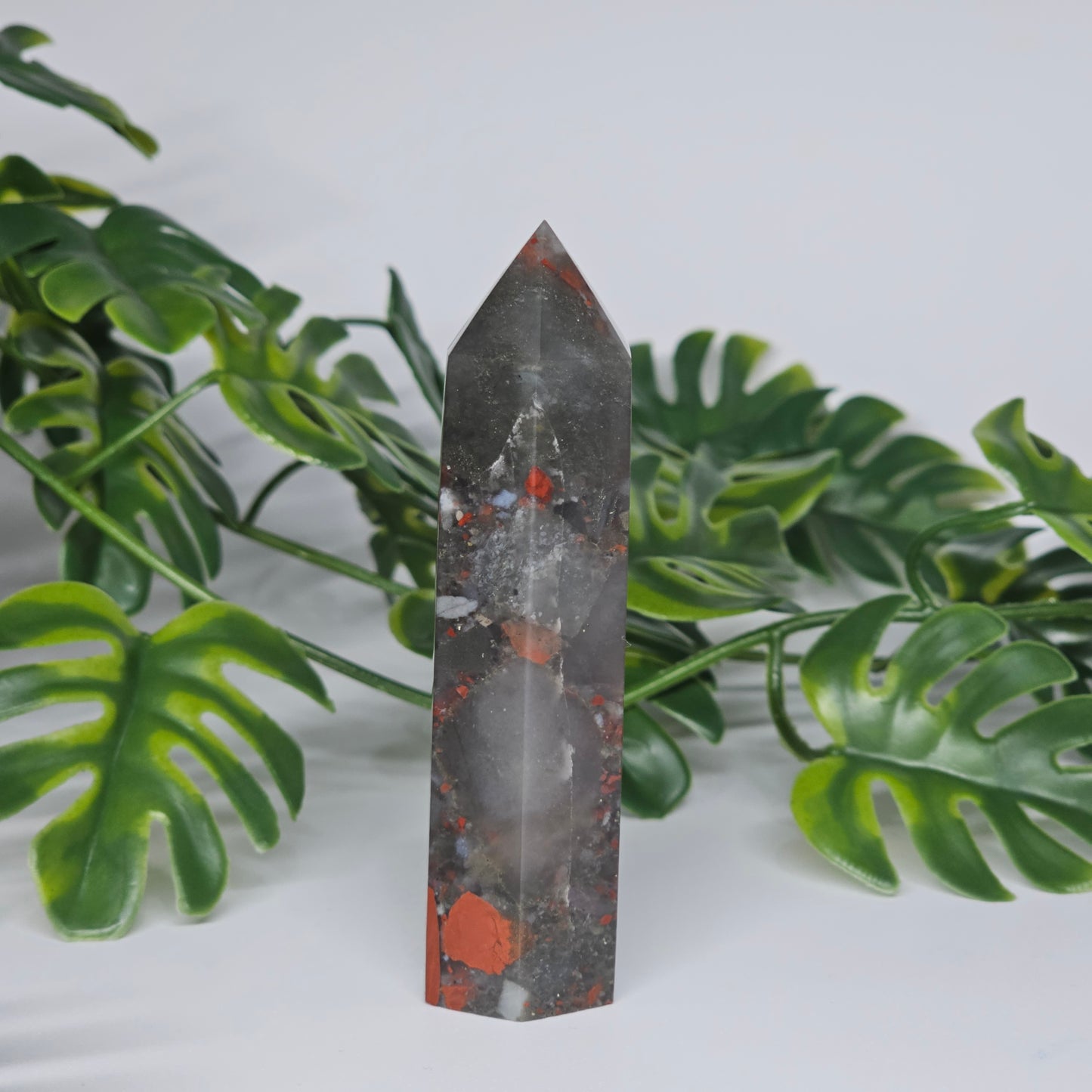 African Bloodstone Jasper Tower | H