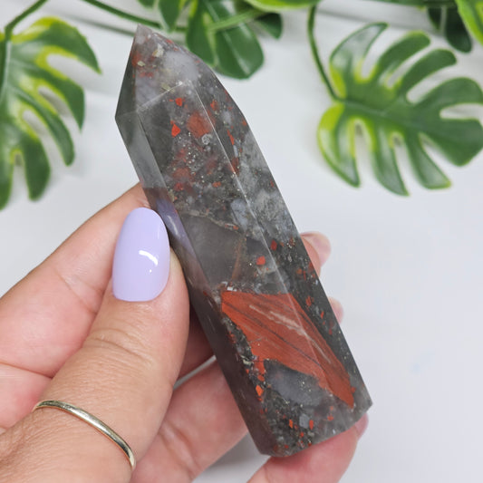 African Bloodstone Jasper Tower | H