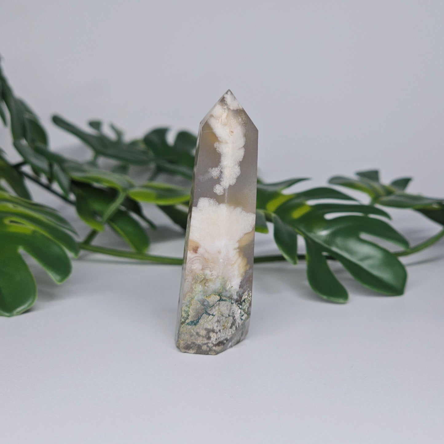 Flower Agate Tower Crystal Point | Growth & Blooming Stone | A