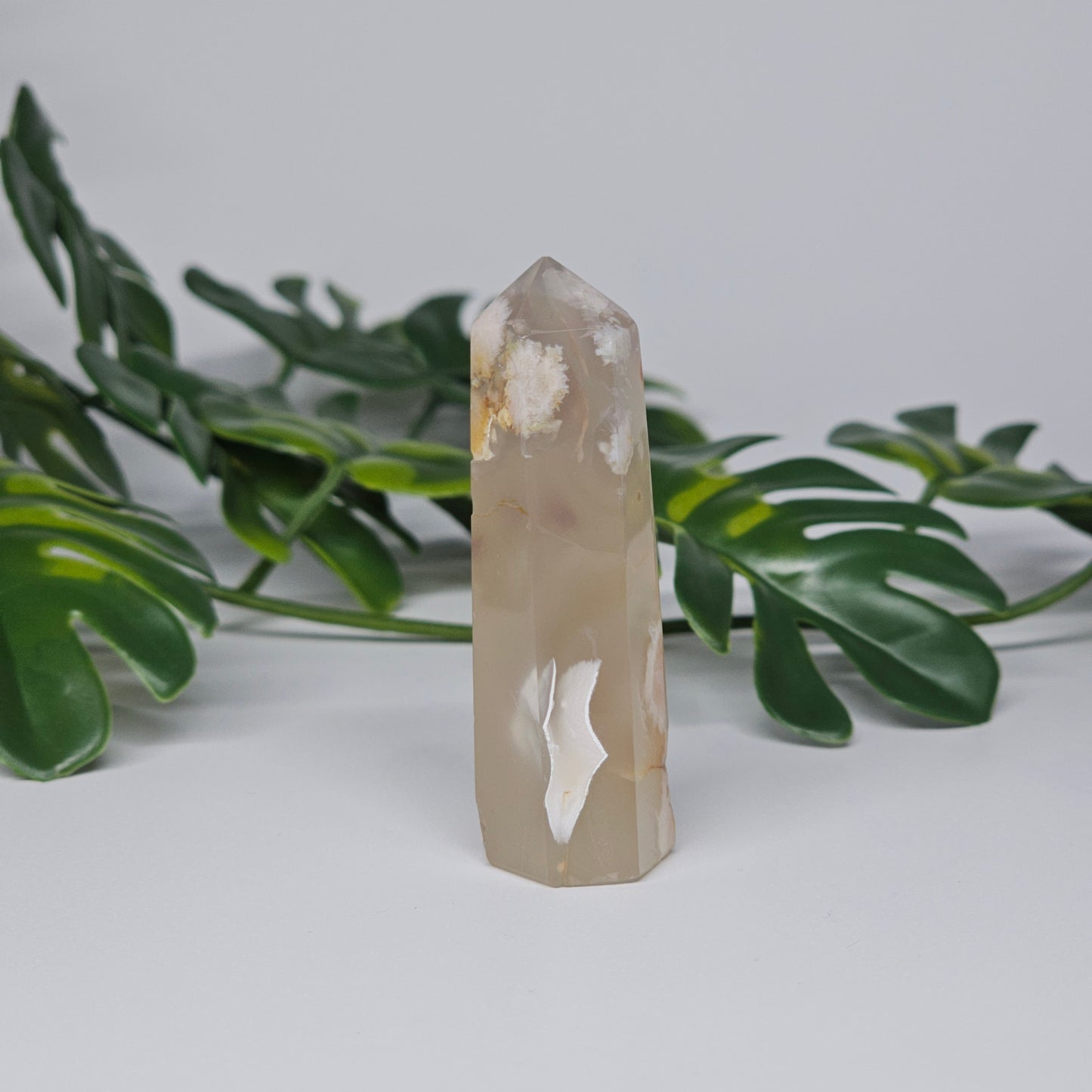 Flower Agate Tower Crystal Point | Growth & Blooming Stone | B