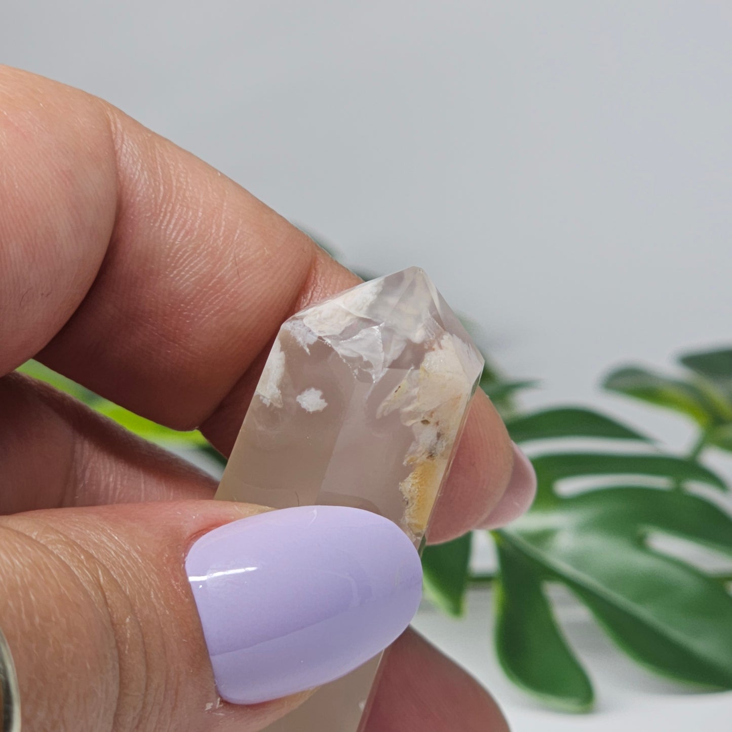 Flower Agate Tower Crystal Point | Growth & Blooming Stone | B