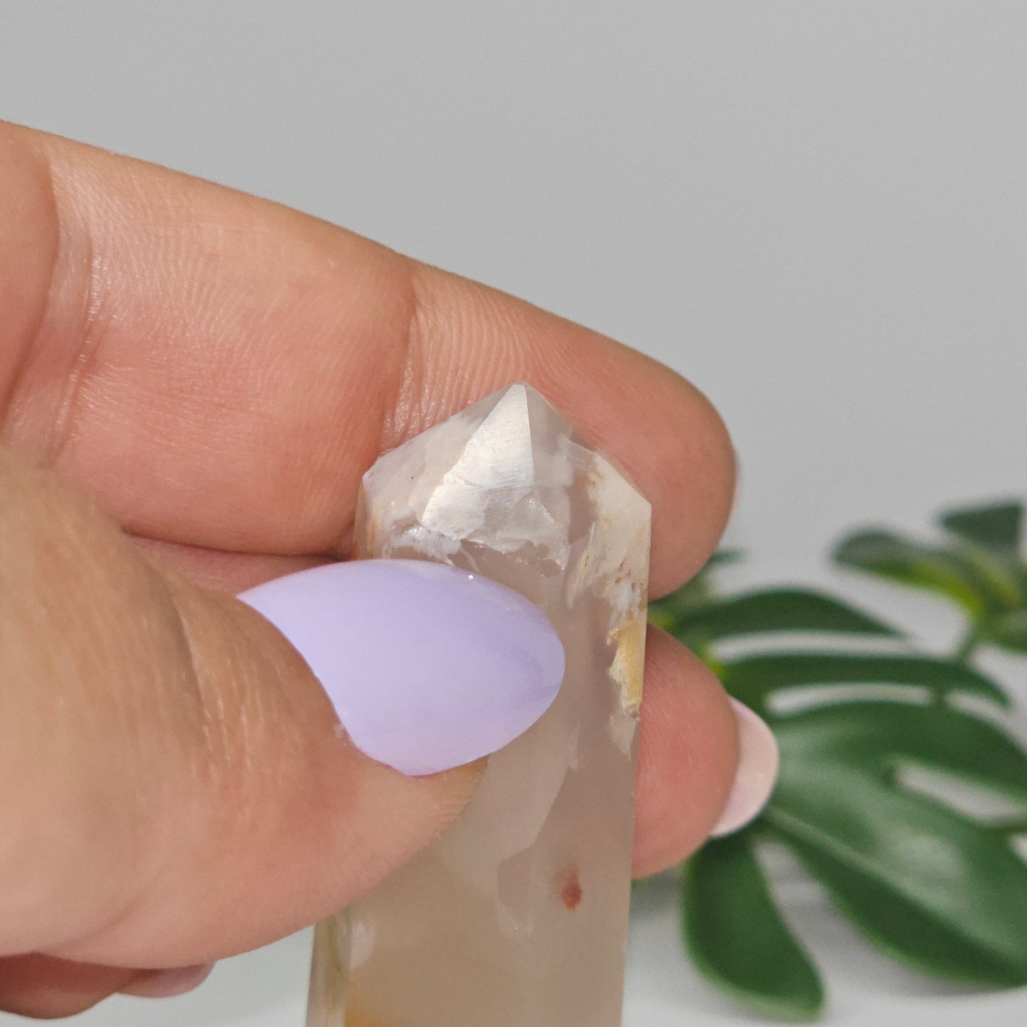 Flower Agate Tower Crystal Point | Growth & Blooming Stone | B