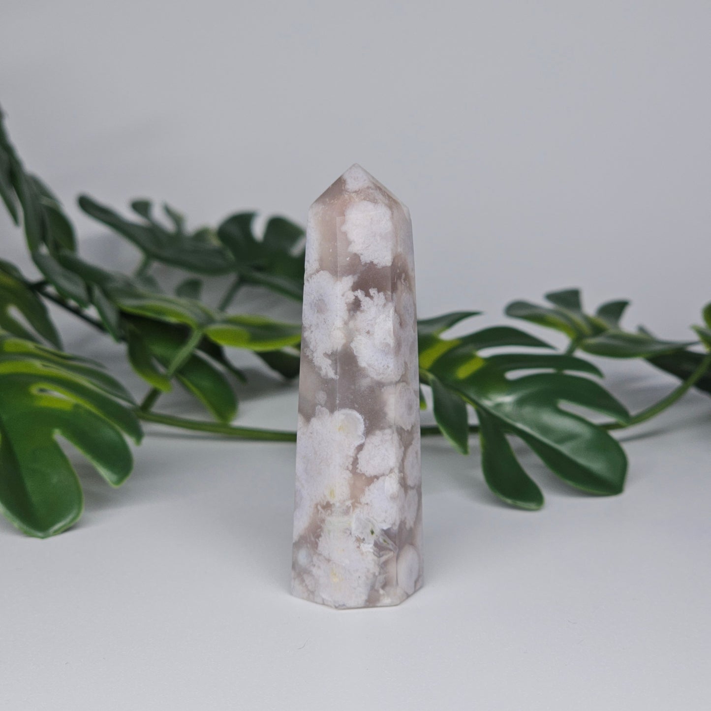 Flower Agate Tower Crystal Point | Growth & Blooming Stone | C