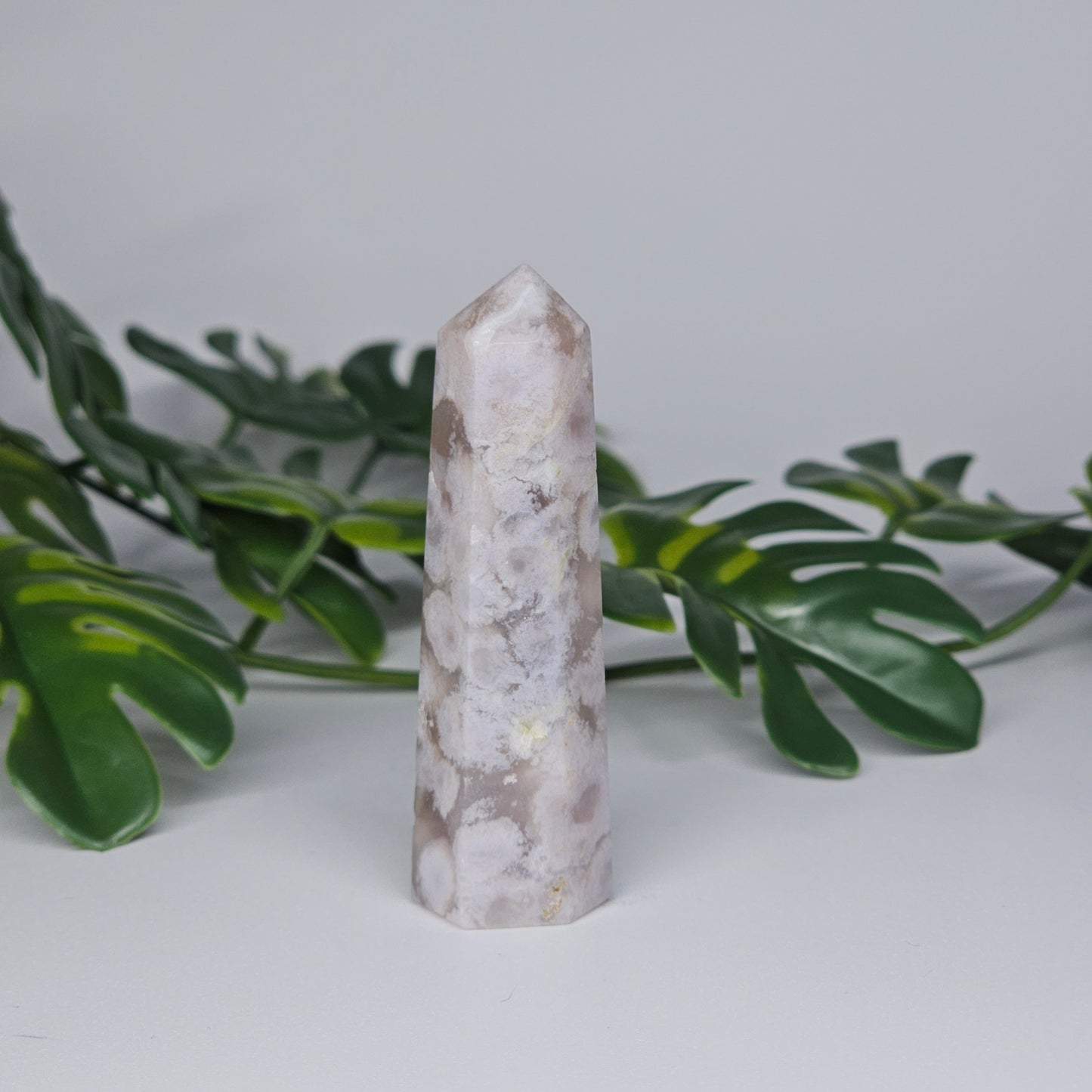 Flower Agate Tower Crystal Point | Growth & Blooming Stone | C