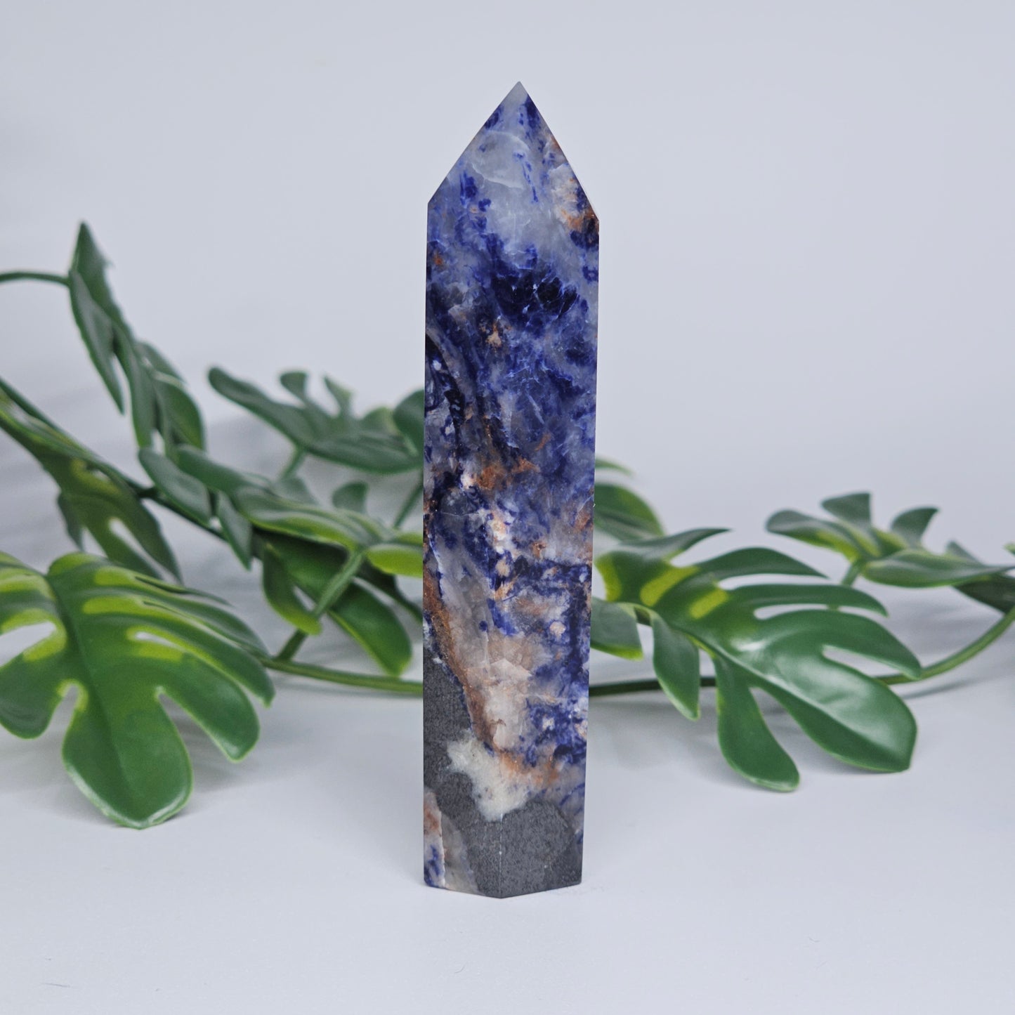 Sodalite Tower Crystal Point | Logic Truth & Communication Stone | A