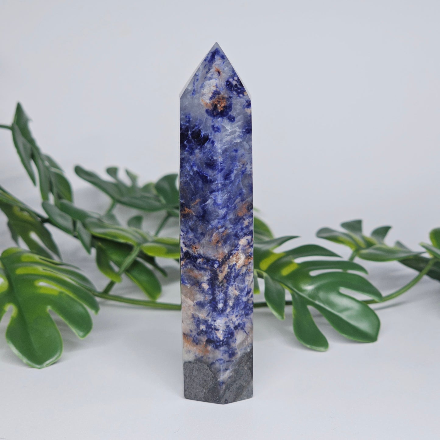 Sodalite Tower Crystal Point | Logic Truth & Communication Stone | A