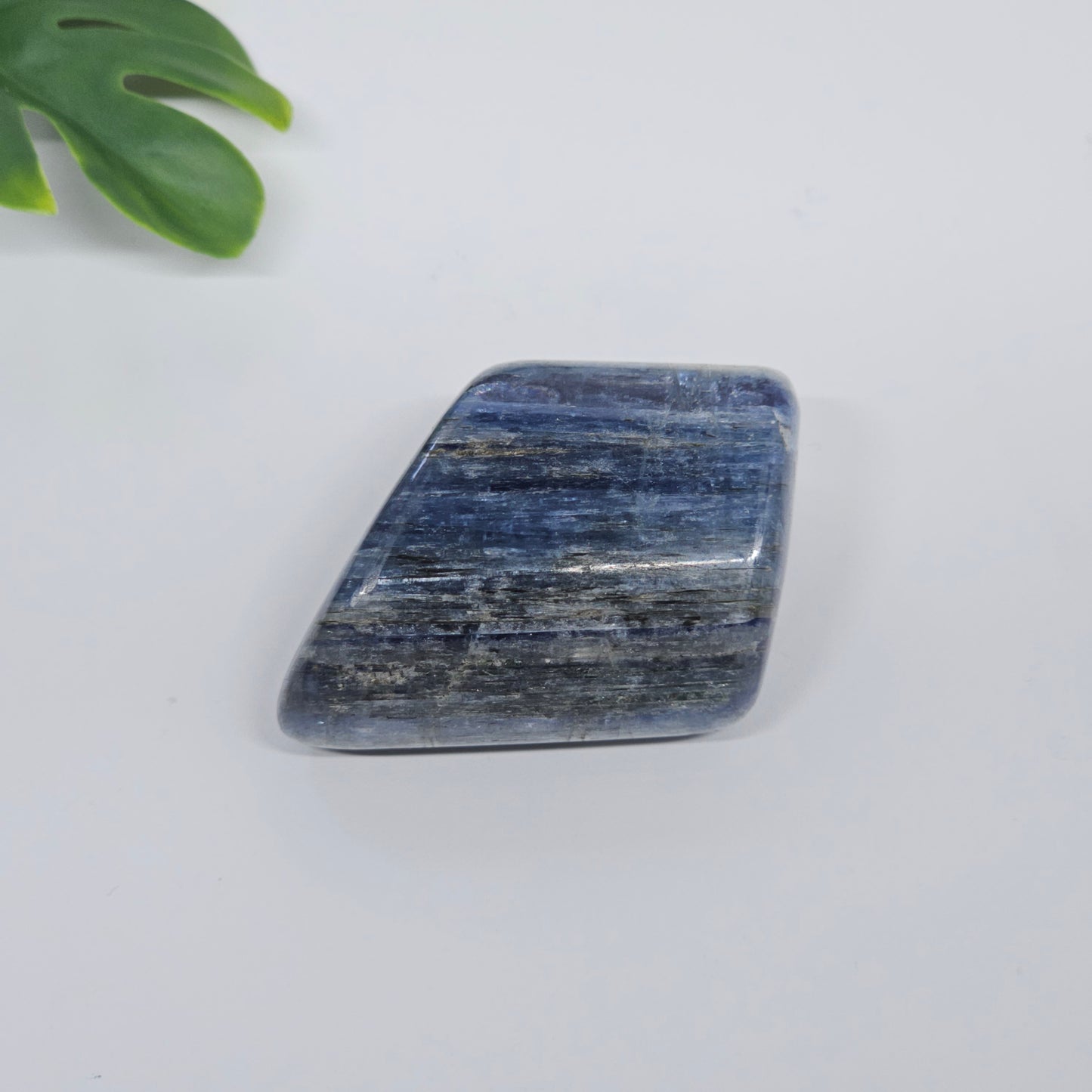 Blue Kyanite Polished Freeform with Strong Silver Flash | Option B | Natural Crystal for Clarity & Inner Alignment