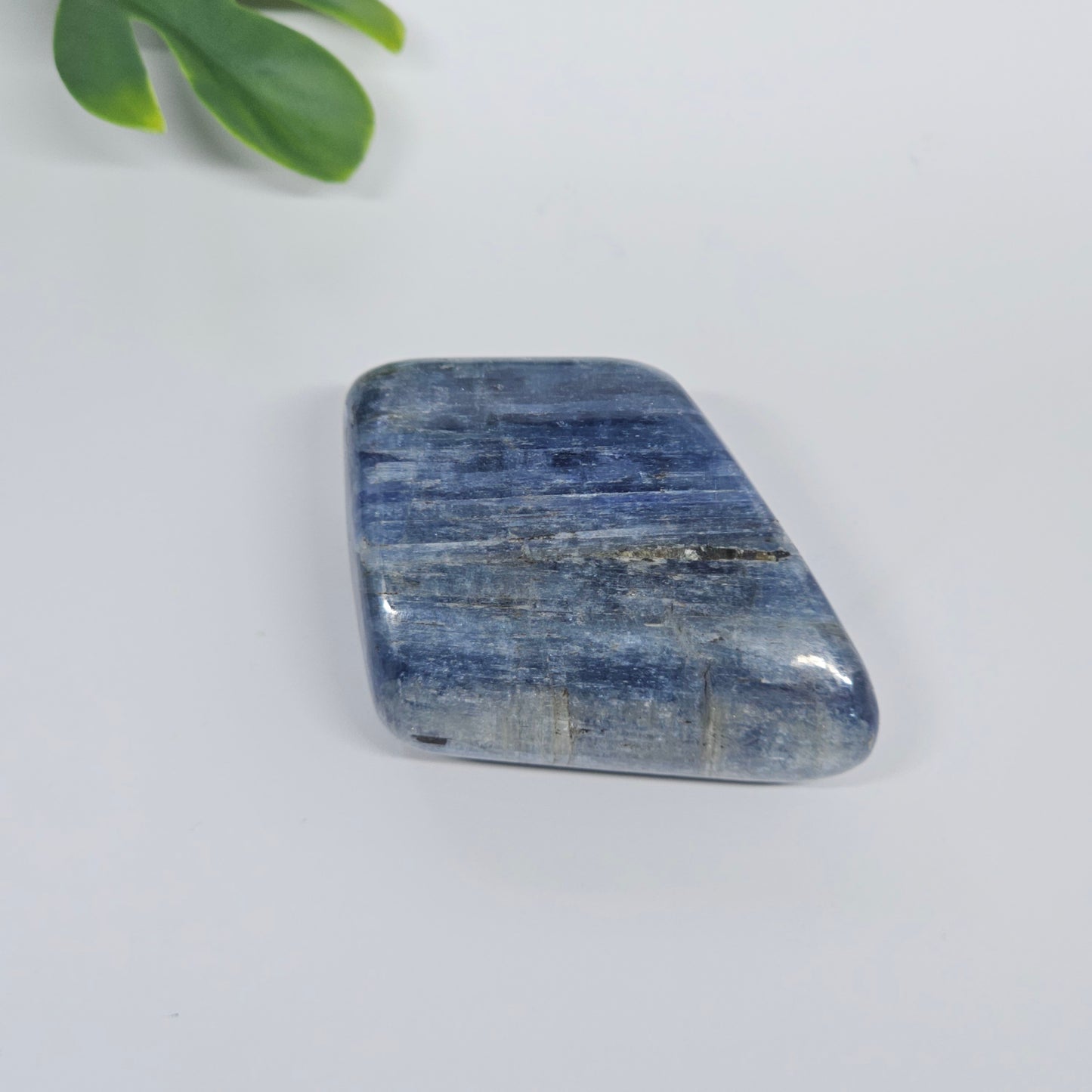Blue Kyanite Polished Freeform with Strong Silver Flash | Option B | Natural Crystal for Clarity & Inner Alignment