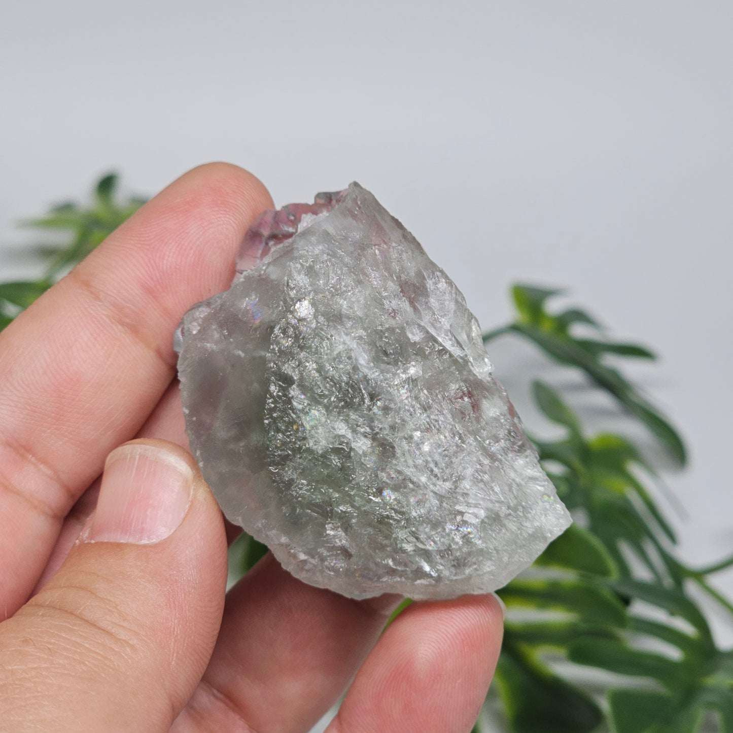Light Green Transparent Cubic Fluorite Specimen A | Rainbow Iridescence | Xianghualing, China