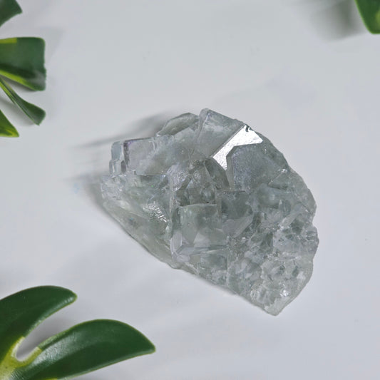 Light Green Transparent Cubic Fluorite Specimen A | Rainbow Iridescence | Xianghualing, China