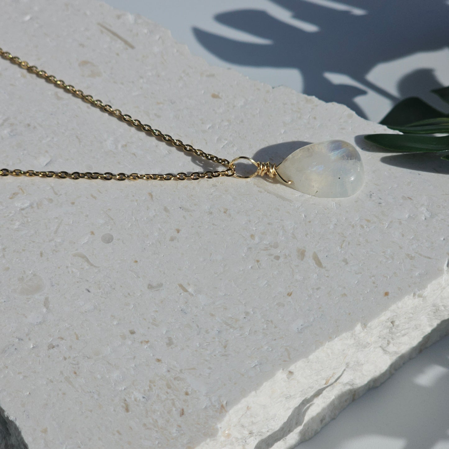 Rainbow Moonstone Necklace (#31)