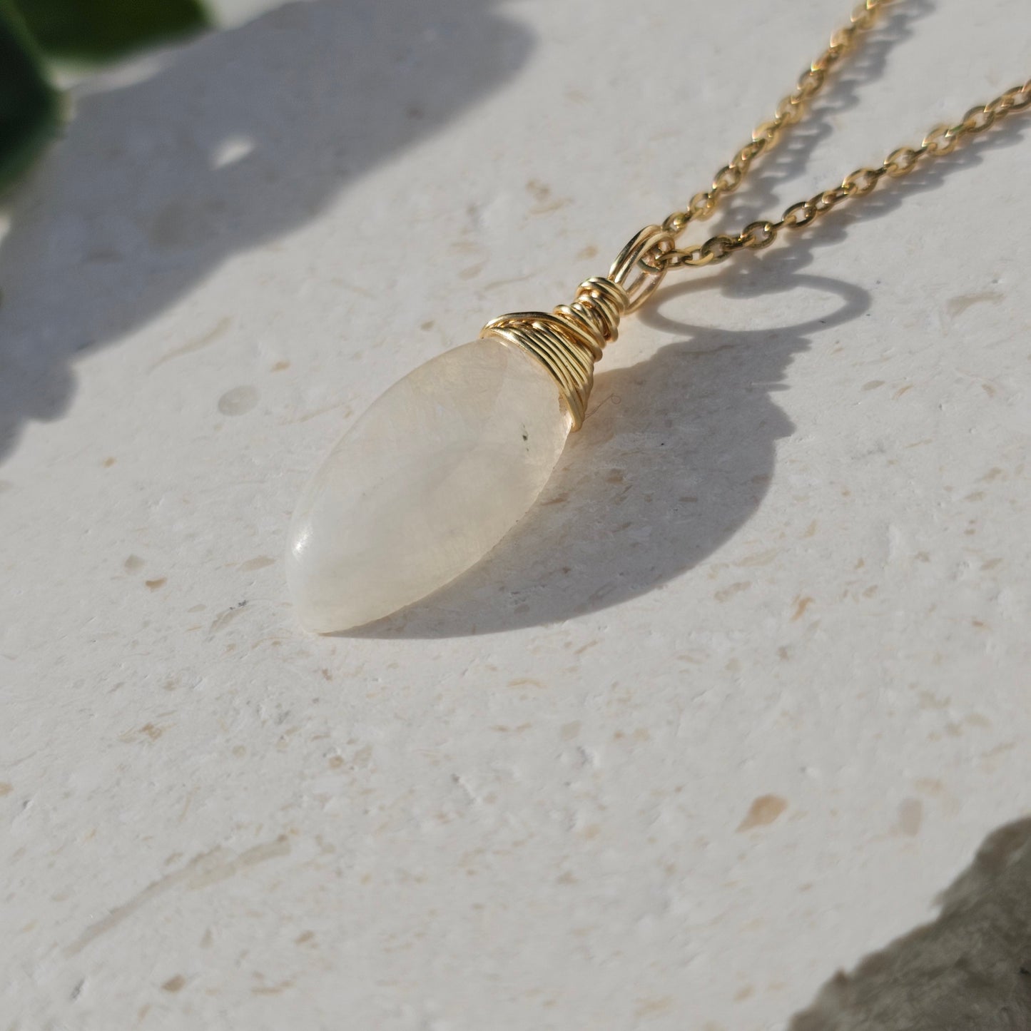 Rainbow Moonstone Necklace (#36)