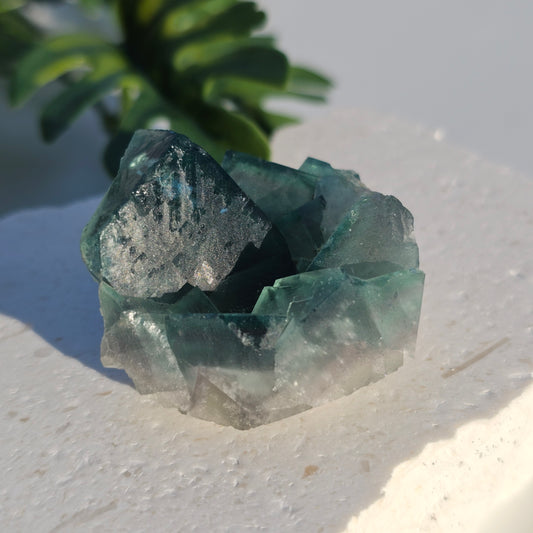 Colour-Change Fluorite on Matrix | Specimen C | Green to Blue Daylight Fluorite | UV Reactive | Madagascar