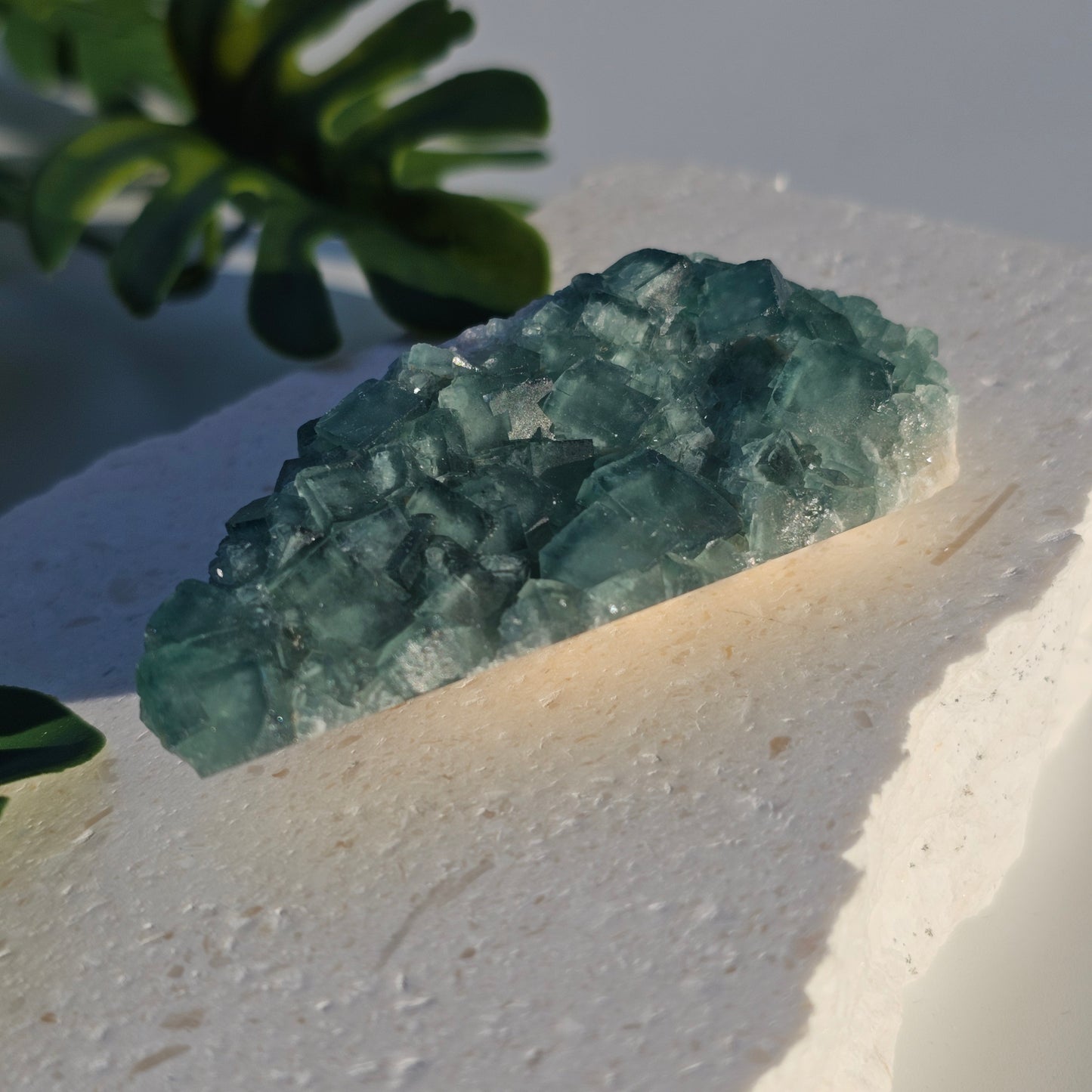 Colour-Change Fluorite on Matrix | Specimen B | Green to Blue Daylight Fluorite | UV Reactive | Madagascar