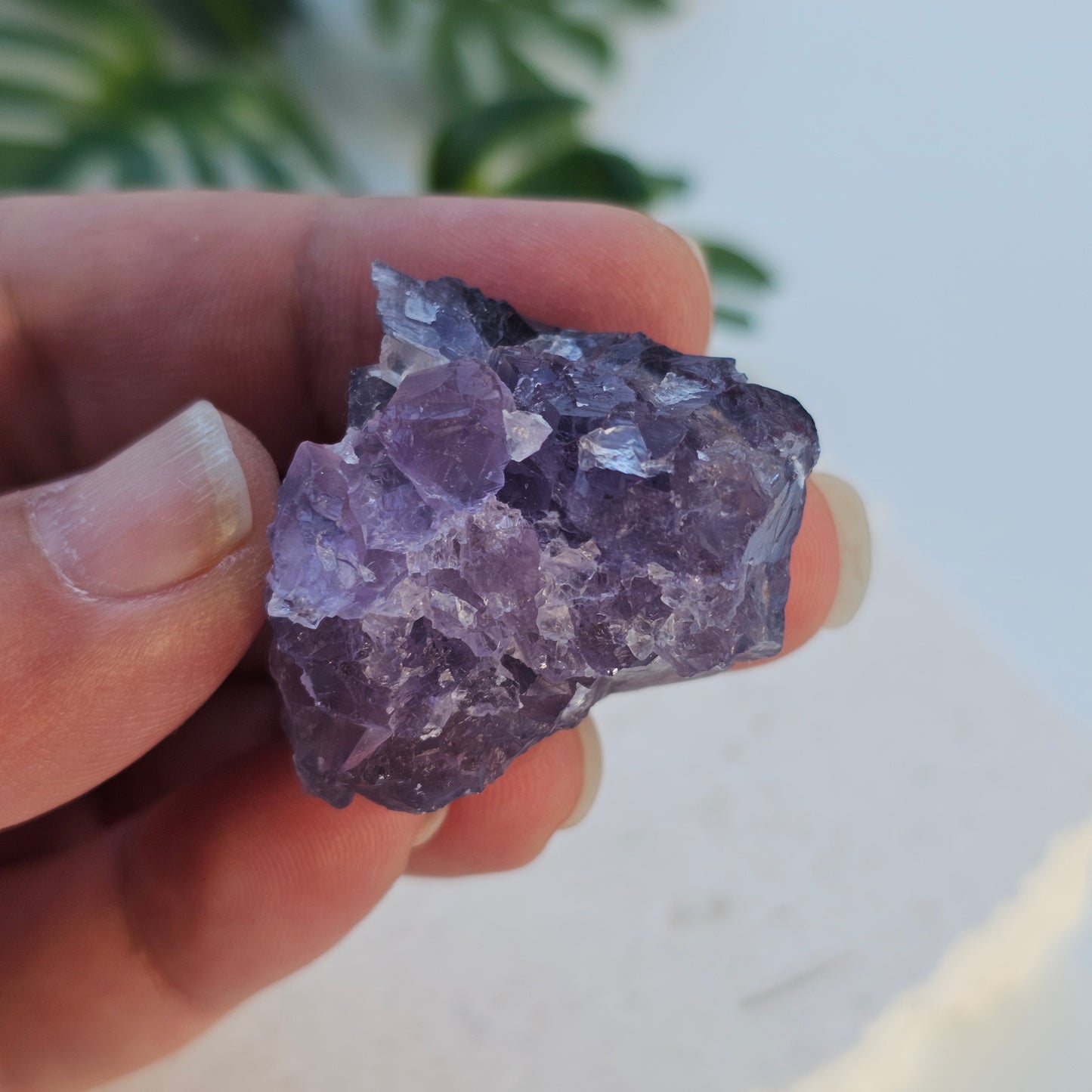 Raw Purple Fluorite Cluster Specimen | Xinjang, China