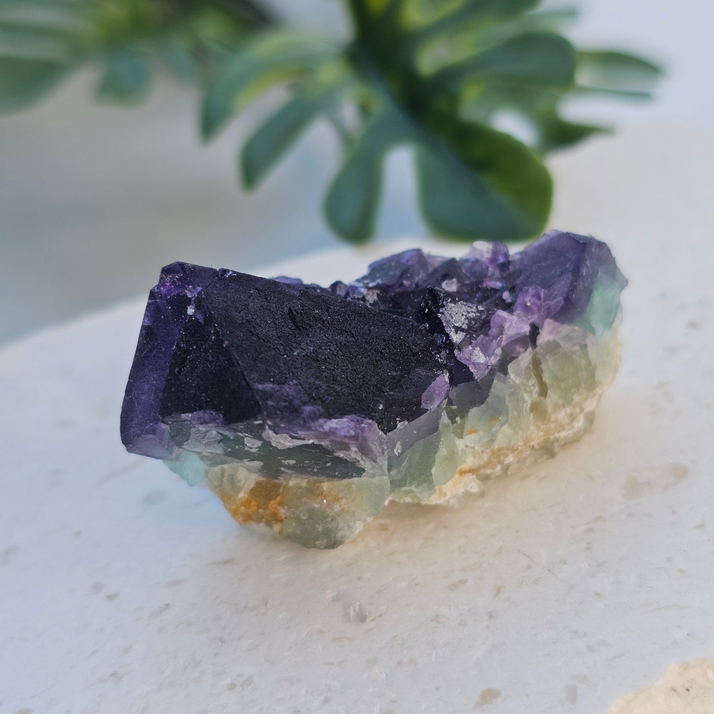 Raw Purple & Green Fluorite Cluster Specimen | Zhejiang, China