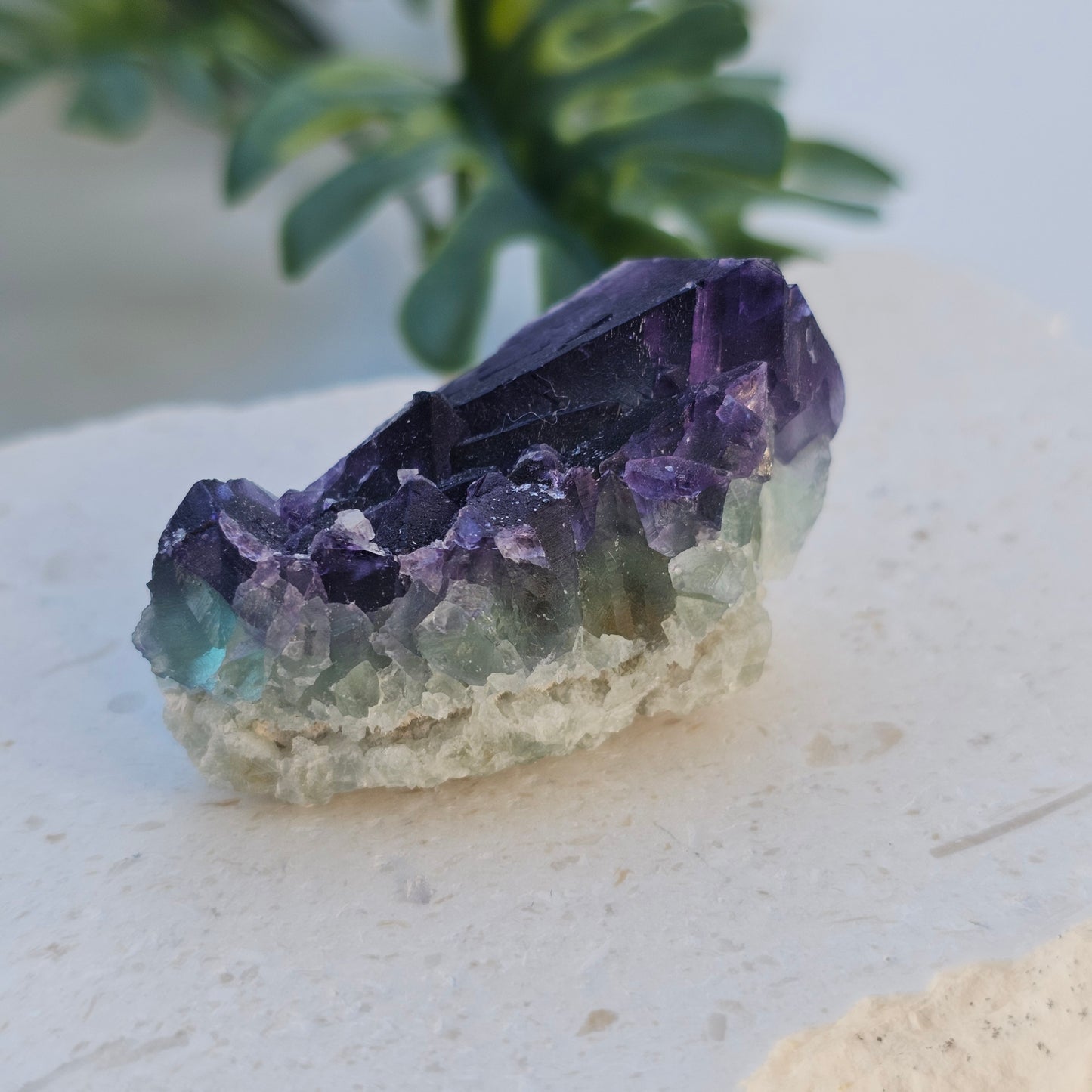 Raw Purple & Green Fluorite Cluster Specimen | Zhejiang, China