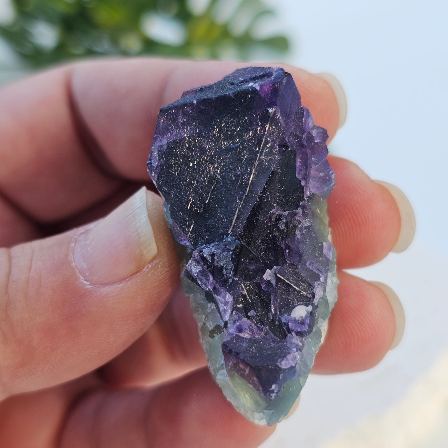 Raw Purple & Green Fluorite Cluster Specimen | Zhejiang, China
