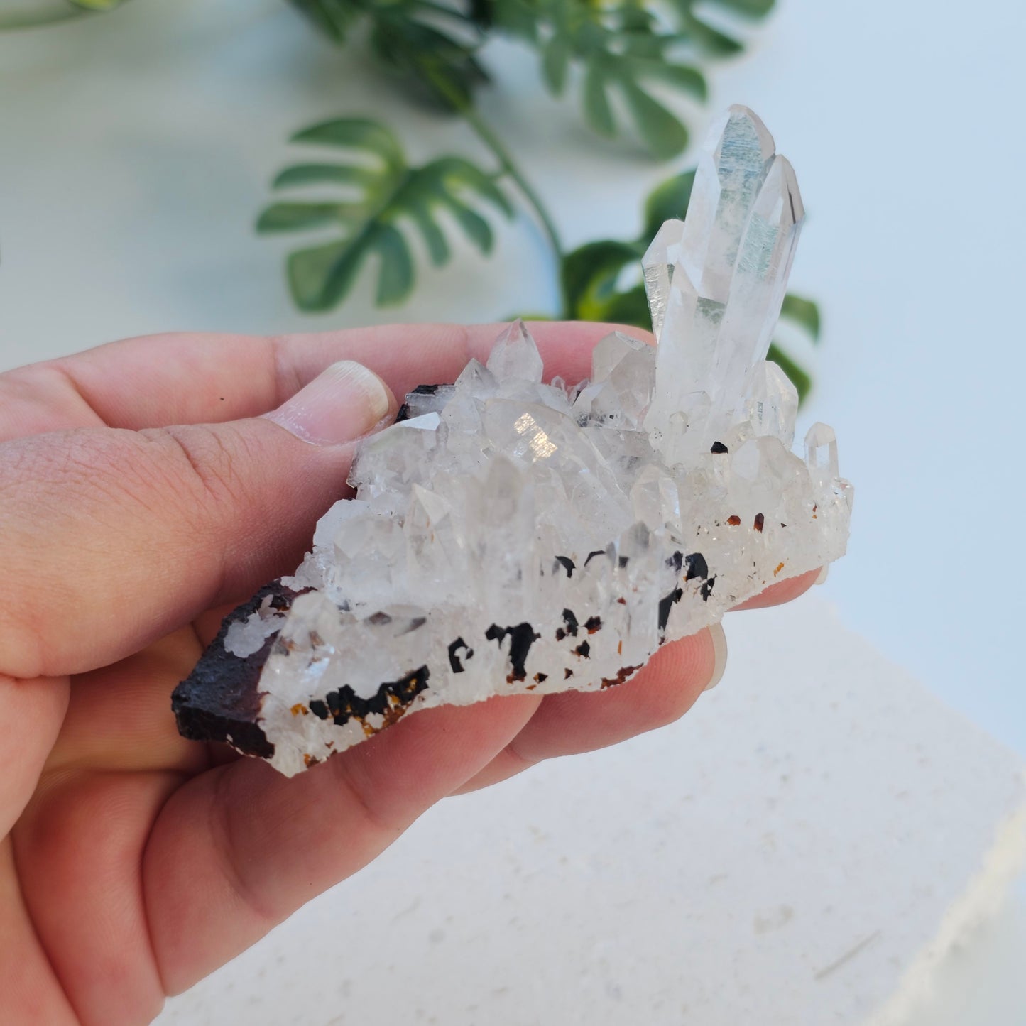 Quartz Cluster | Option B | Madagascar | Twin Crystal Formation