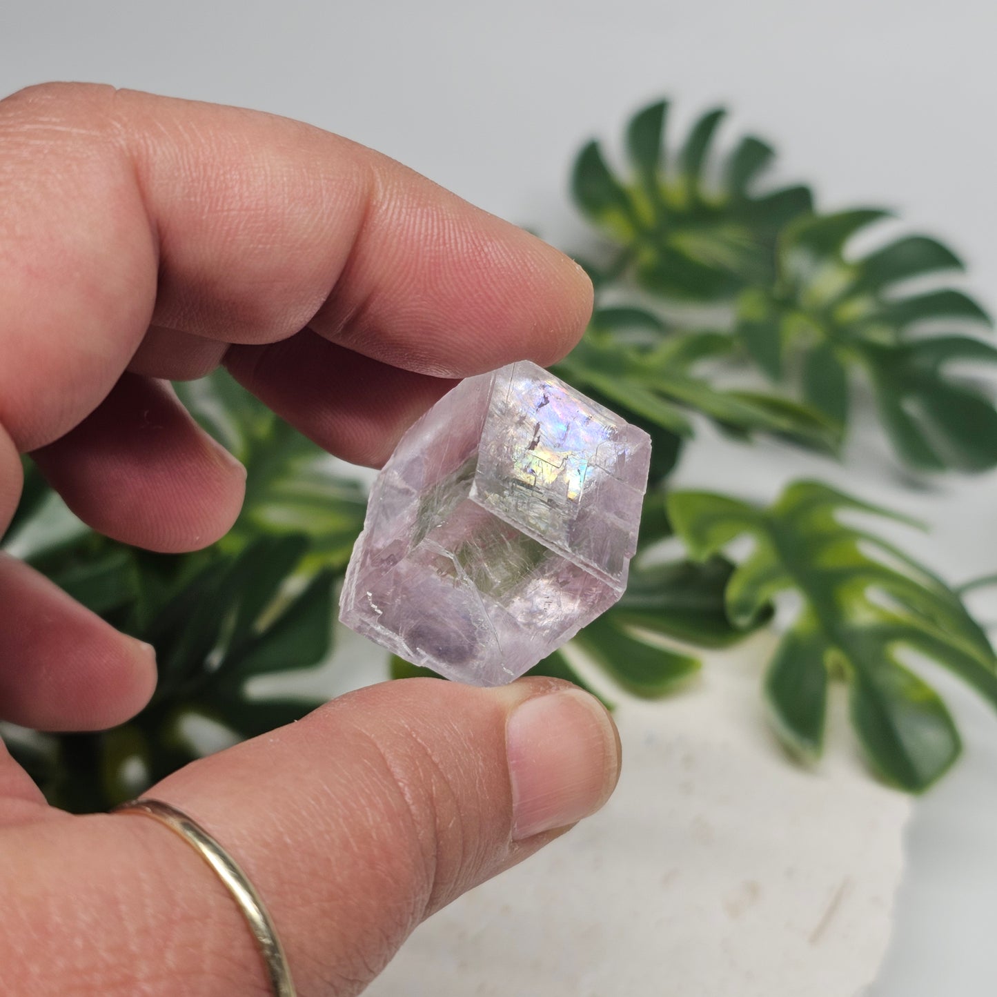 Lavender Optical Calcite | Madagascar Crystal Specimen | Option A