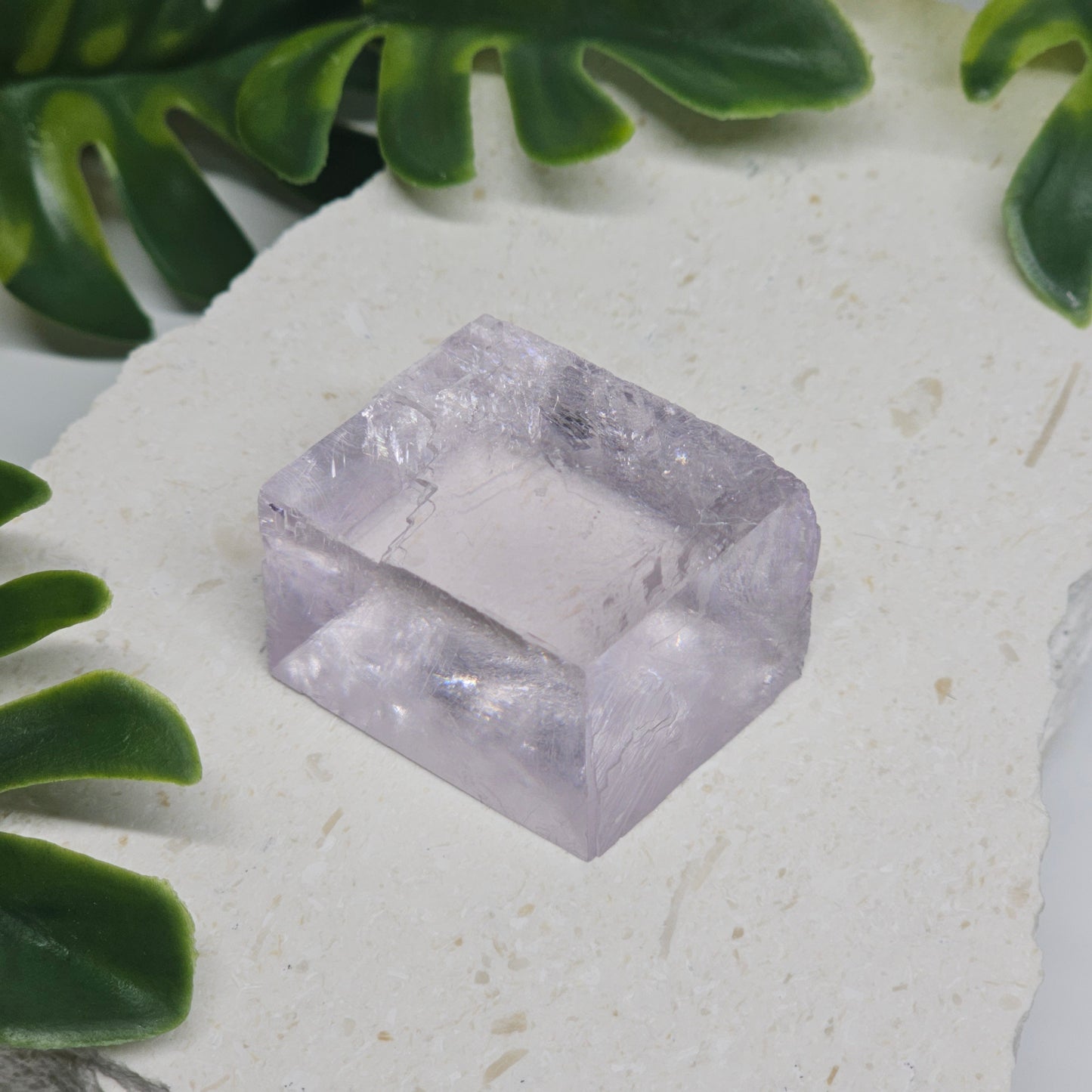 Lavender Optical Calcite | Madagascar Crystal Specimen | Option H